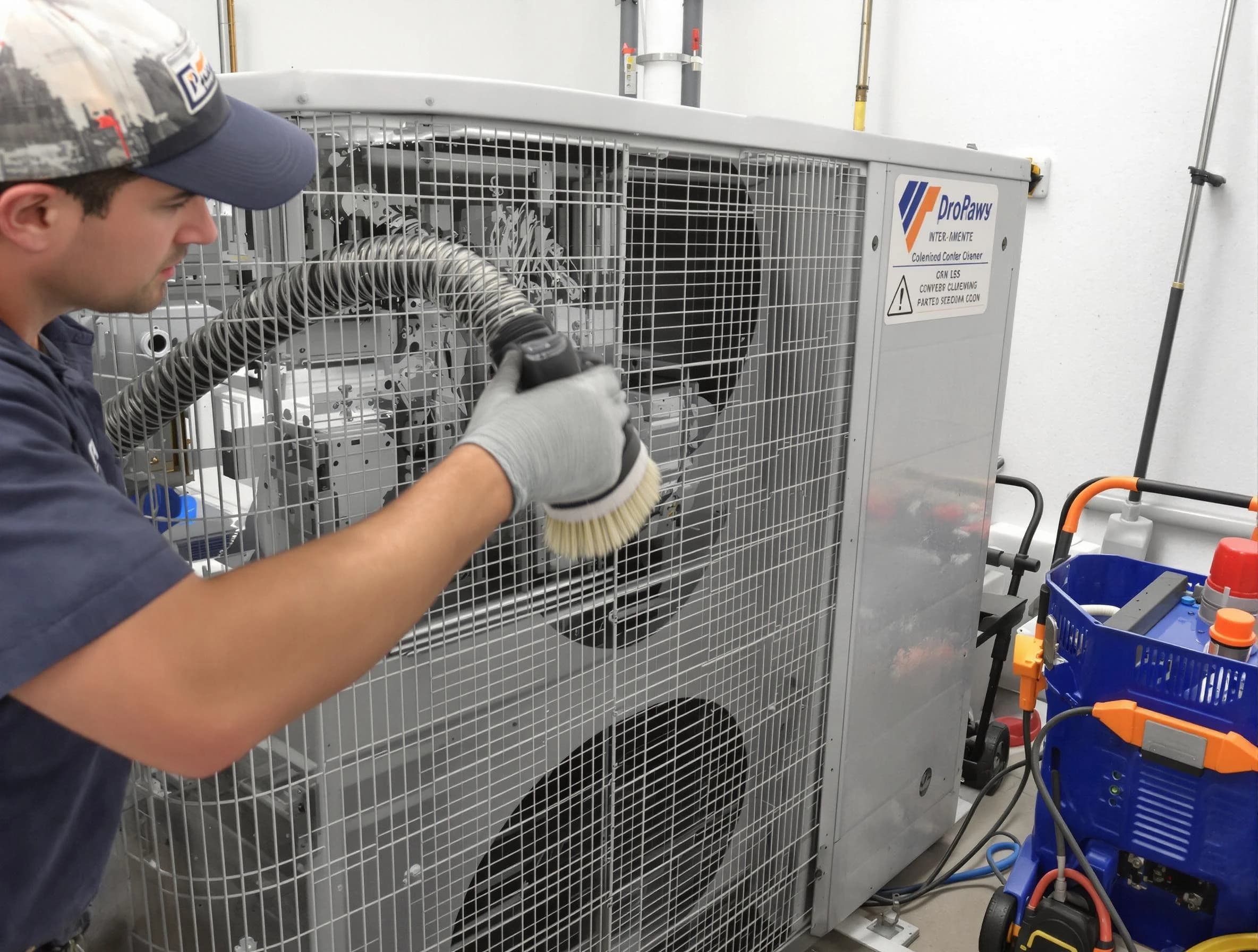 Orem Air Duct Cleaning specialist performing precision AC coil cleaning for improved system performance in Orem