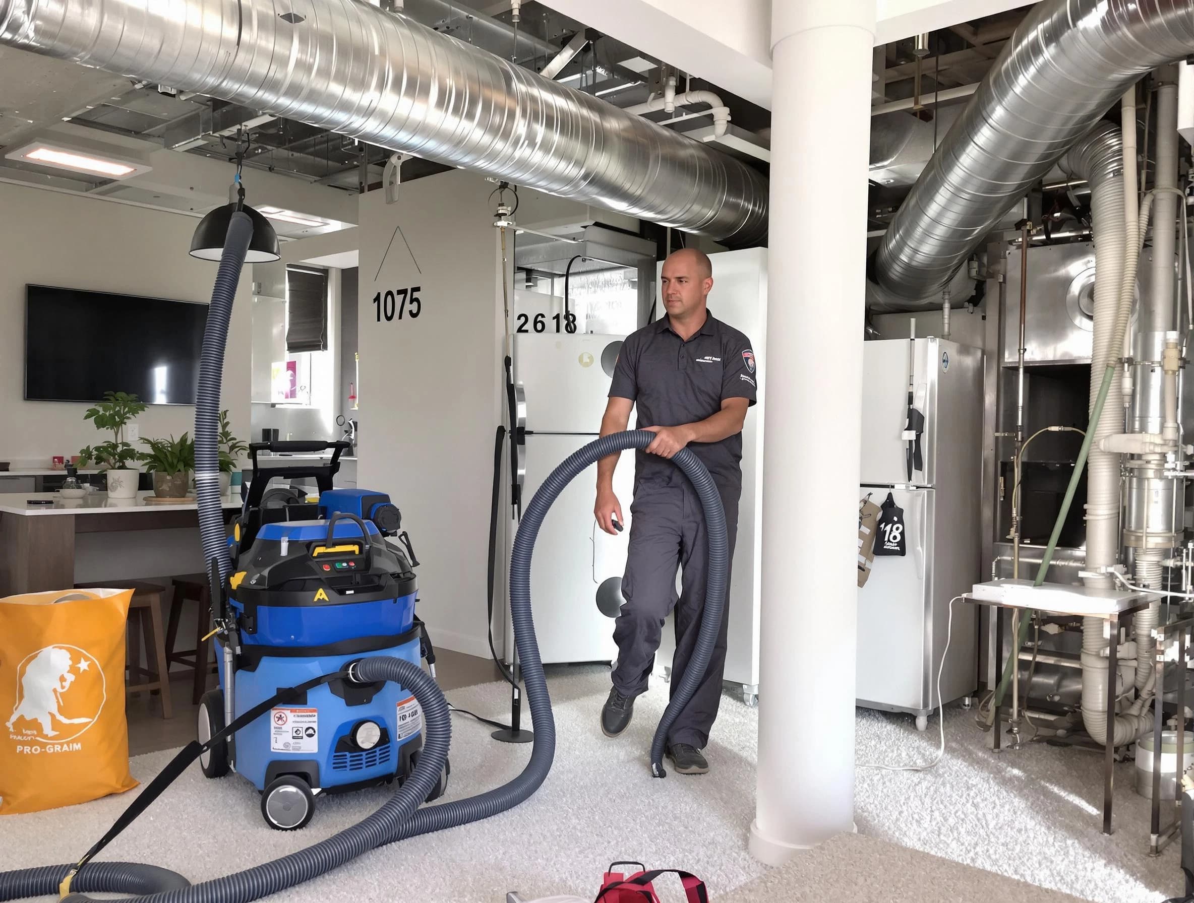 Orem Air Duct Cleaning expert performing detailed indoor duct cleaning for improved air quality in Orem