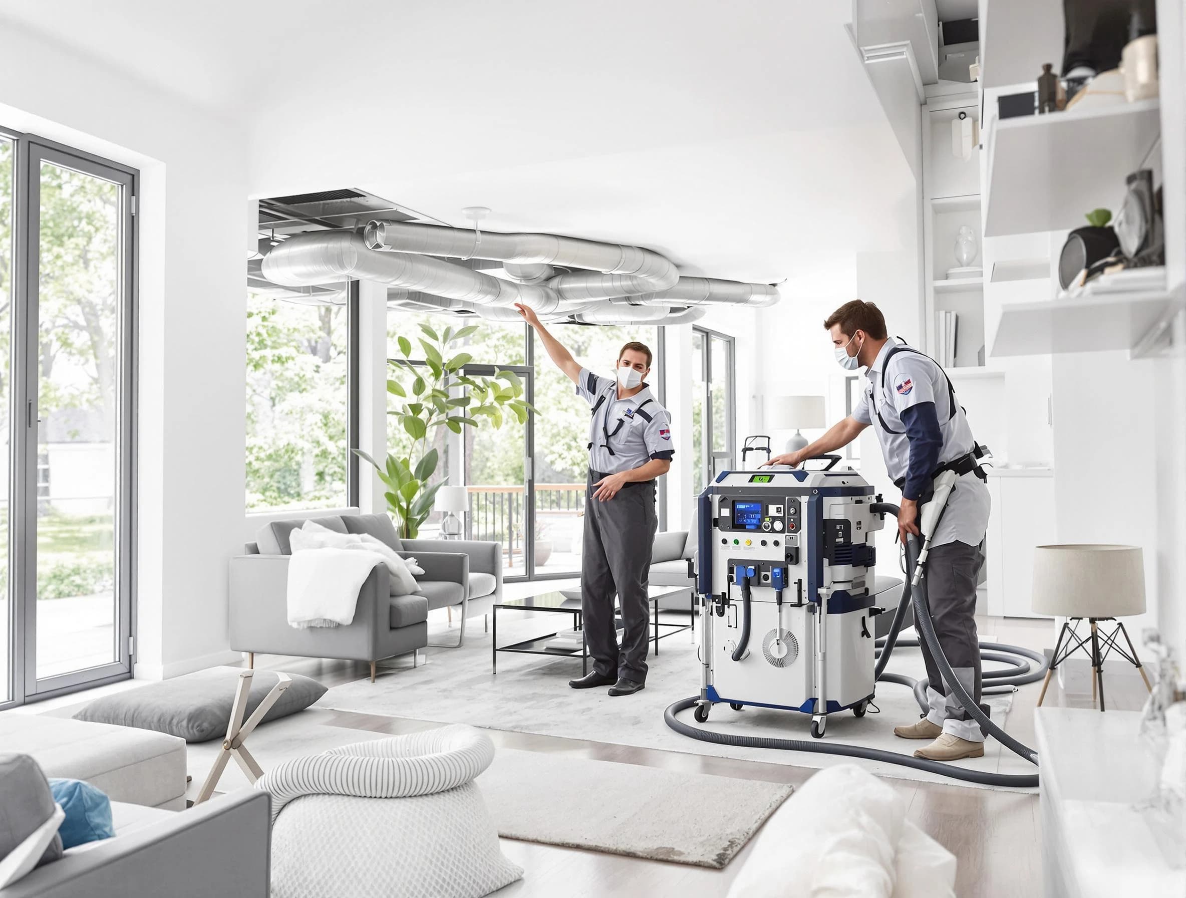 Orem Air Duct Cleaning professional conducting pure air duct cleaning with state-of-the-art equipment in Orem