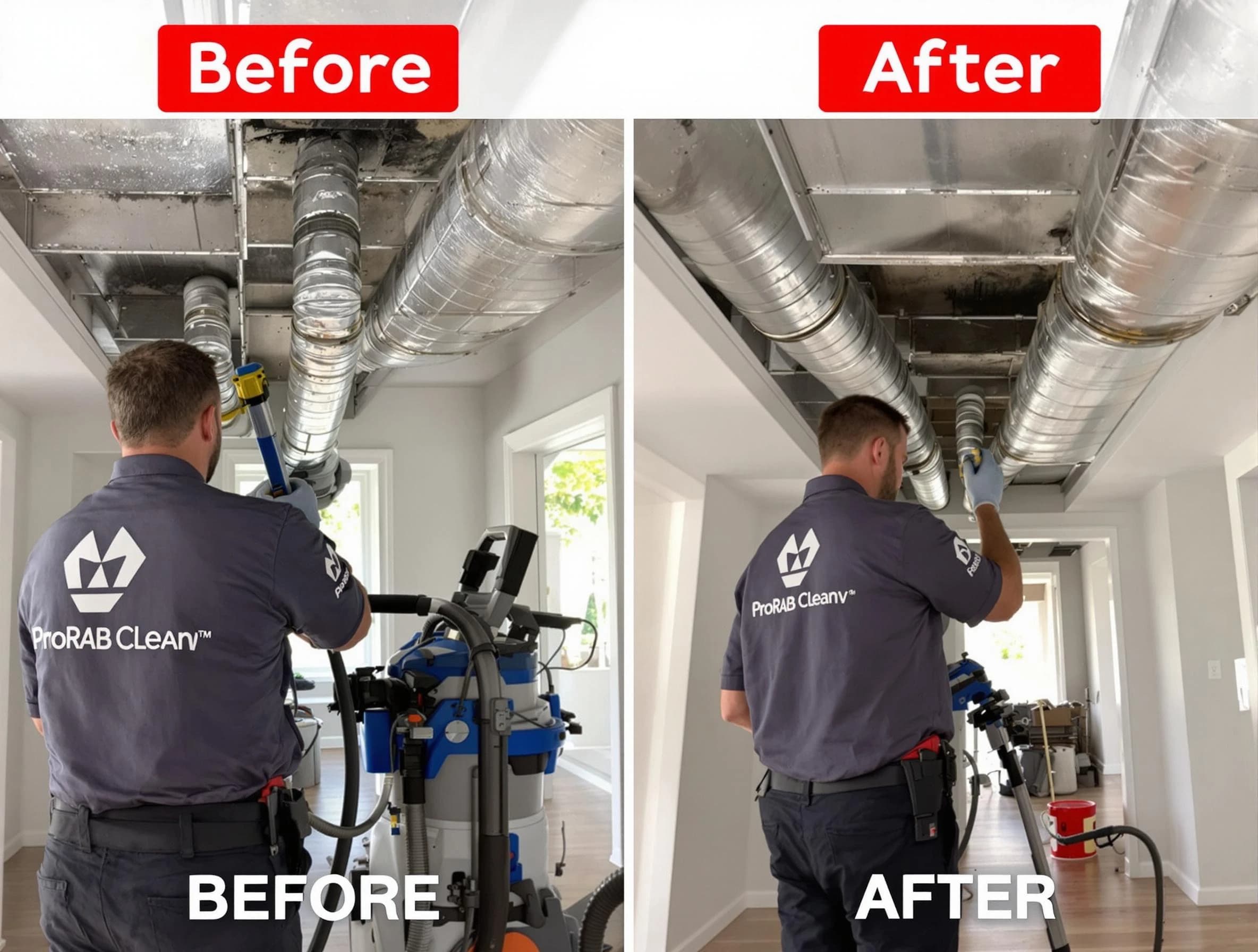 Orem Air Duct Cleaning expert performing thorough residential duct cleaning in a Orem home