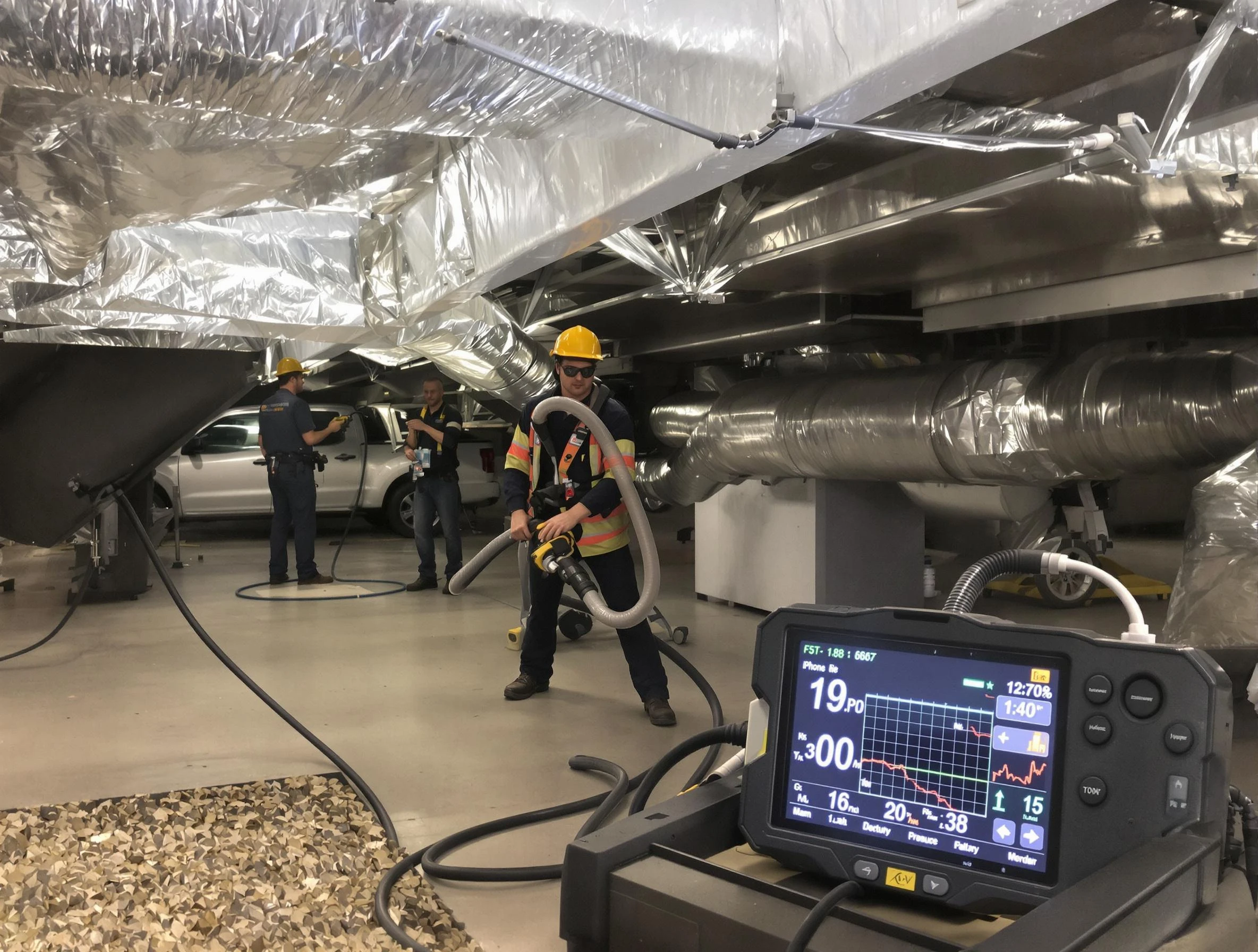 Professional negative pressure duct cleaning by Orem Air Duct Cleaning in Orem